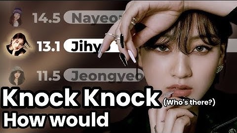 [HOW WOULD] Twice sing "Knock Knock (Who
