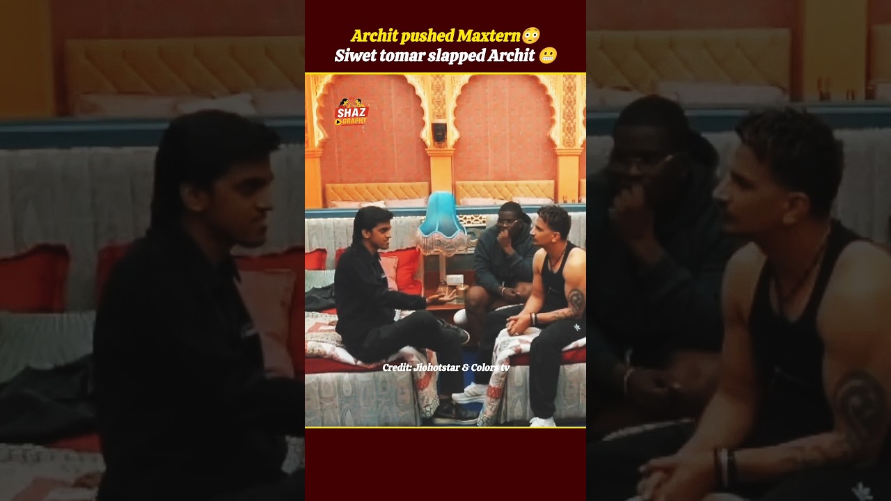 Archit Fight With Maxtern For Elvish😳 Siwet tomar slapped Archit | The 50 