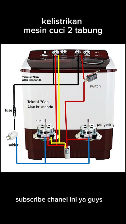 Kelistrikan mesin cuci 2 tabung #tutorial #mesincucirusak  #perbaikanelektronika #serviceelektronik