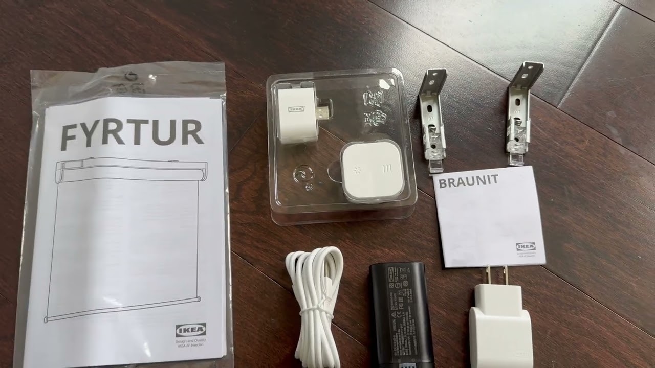 How to install the easiest Smart Shades // Ikea Fyrtur - YouTube