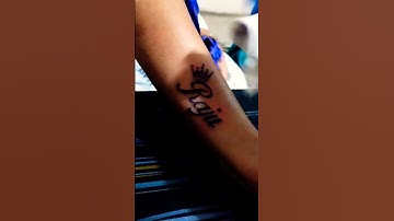 #raju name tattoo.