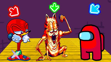 FNF Character Test - Gameplay vs Playground - Red Sonic, Among Us, Garfield.exe