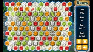 Runes of mystery match3 game level1 to level3 complete screenshot 3