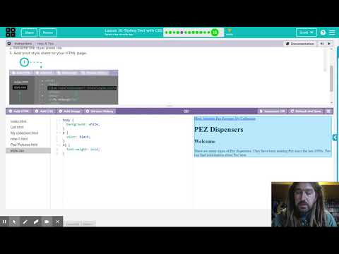 Code.org - CSD Unit 2 - Web Development ('19-'20): Styling Text with CSS #13