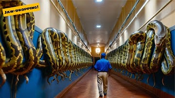 Amazing Video Farms America👍🏻Modern Python Meat Factory Processing Technology Operate At An Insane
