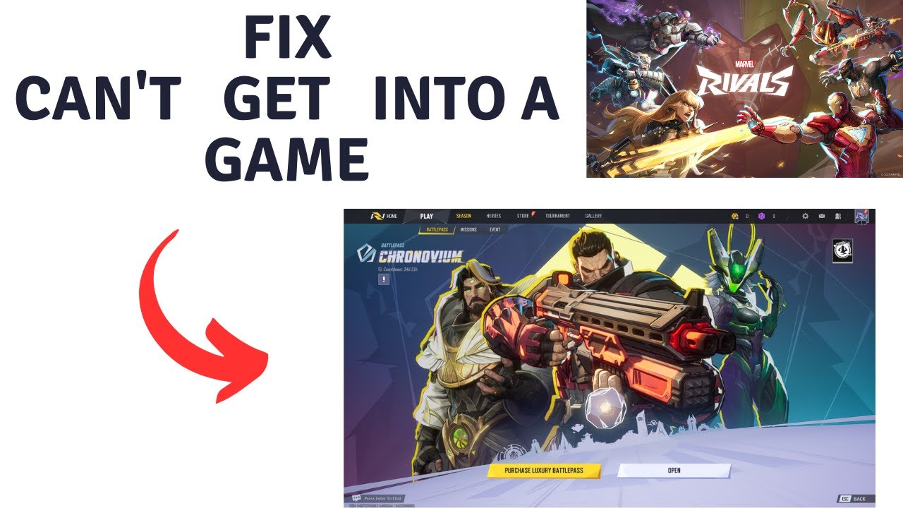 How to Fix Can't get into a Game in Marvel Rivals - YouTube