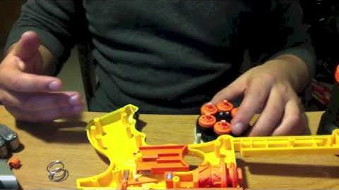 Nerf Maverick Rev-6 Mod guide, Penny mod, AR removal, Full Barrel Drop