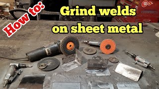 How to Grind welds on sheet metal