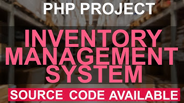 PHP PROJECT: Inventory Management System using HTML CSS JavaScript jQuery PHP MySQL #technology