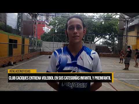 Club Caciques entrena voleibol en sus categorías infantil y preinfantil