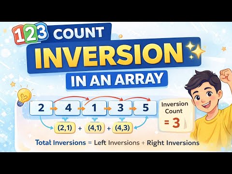 Count Inversions in Array 🔥 | GFG Problem of the Day | Java & Merge Sort Explained 💡