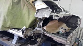 Toyota Corolla замена заднего крыла после дтп