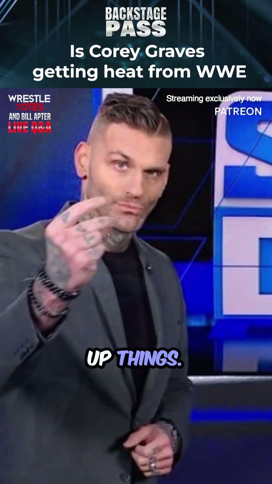 What is the heat between Corey Graves \u0026 WWE? #wwe #coreygraves #wrestling #shorts