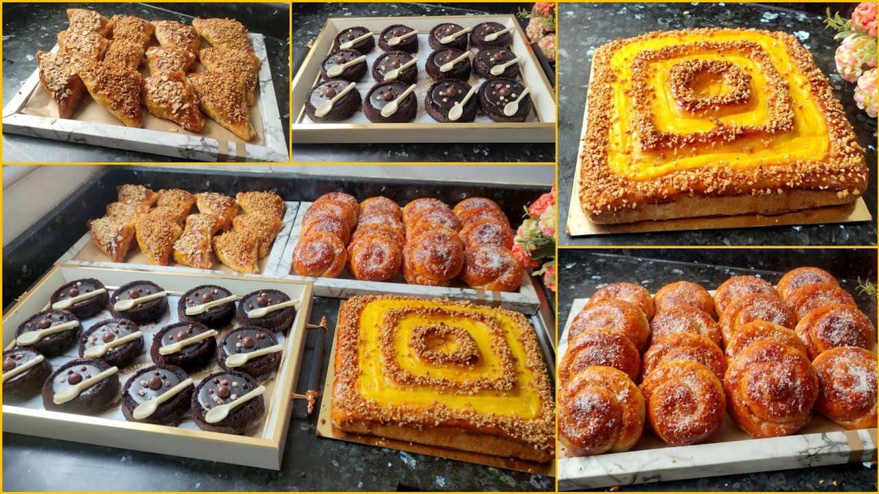 طلبية عراضة الكوتي تحمر الوجه💪بعجين واحد 2أنواع بريوش خفاف ريشة+مسمن بريستيج بالكاوكاو+ميني كيك👌+ثمن