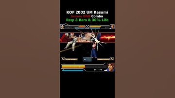 KOF 2002 UM Kasumi Combo BNB Combo 89% DMG!! [THE KING OF FIGHTERS 2002 UNLIMITED MATCH] #shorts
