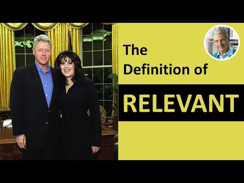 What is the Definition of RELEVANT? (Illustrated Example)