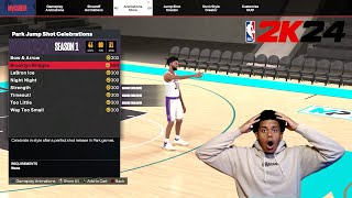 *NEW* NBA 2K24 ALL JUMPSHOT AND DUNK LANDING ANIMATIONS (SEASON 1)