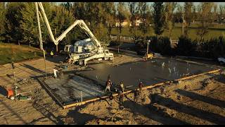 Pouring a monolithic slab for my barndominium with radiant heating.