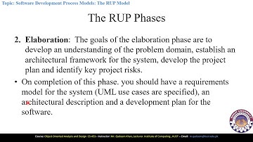 FACULTY051 CS453 KUST20201 L8 V1 Software Development Process Models RUP Model