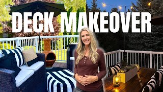 DECORATE WITH ME | Deck Makeover \& Refresh + Annual Containers + Succulent Centerpiece 🌸 🌵 ☀️