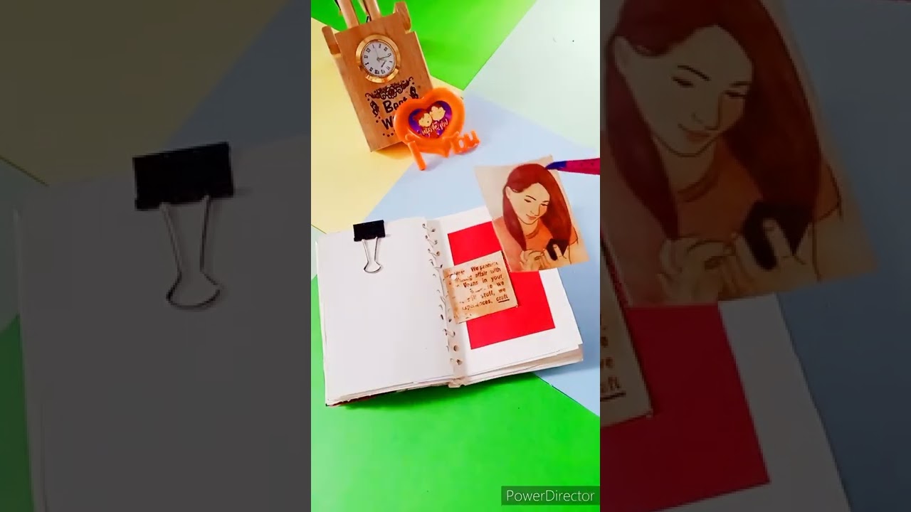 ❤️ Red Journal With Me  / Diy Red Journal With Homemade Journal Kit / 