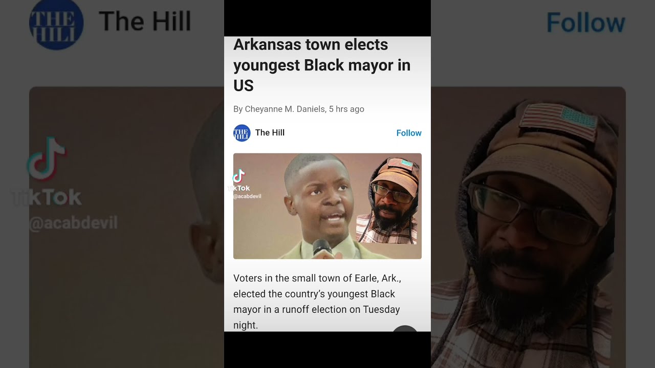 ⁣Youngest Black Mayor in U.S. elected in Arkansas. #arkansas #shorts #fba #blackexcellence