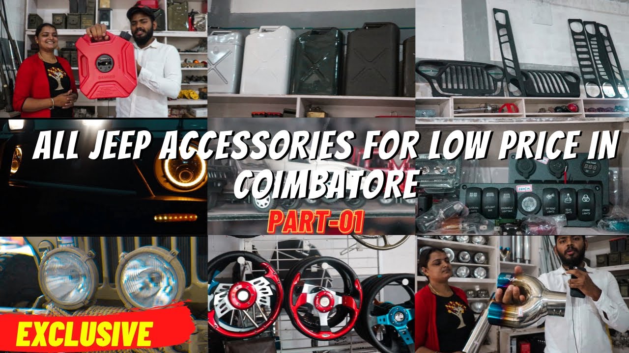Jeep Accessories For Low price in Coimbatore PART01 JEEP SHOP INDIA