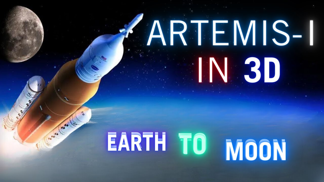 Moon Mission Artemis-1 in 3D Animation - YouTube
