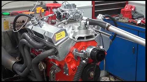 SBC 524HP 383 STROKER ENGINE DYNO RUN FOR CHAD LANTZ BY WHITE PERFORMANCE AND MACHINE