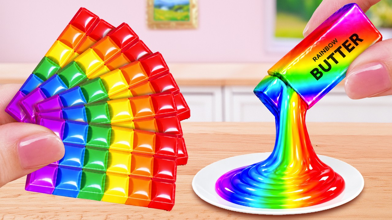 🍫 Rainbow KITKAT Dessert Making 🧈 Delicious Butter Jelly Recipe | Mina Sweet Baking