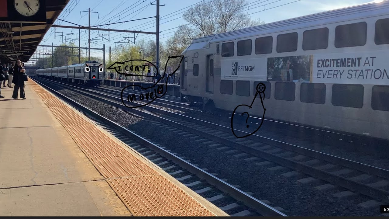 Local NJ Transit Stuck Behind Express Train At Princeton Junction Train local-nj-transit-stuck-behind-express-train-at-princeton-junction-train