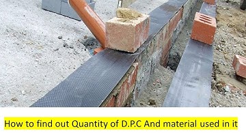 How to find quantity of D.P.C And material used in it through excel and auto cad Urdu/Hindi