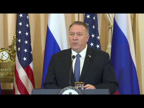 UNLISTED: Lavrov and Pompeo hold joint press conference following meeting in DC -ENG - UNLISTED: Lavrov and Pompeo hold joint press conference following meeting in DC -ENG