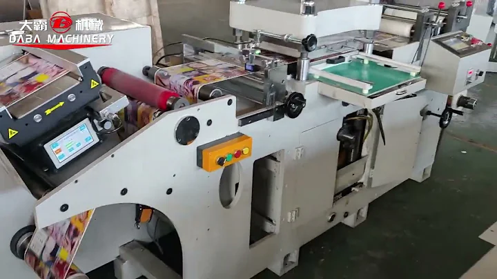 flatbed die cutting machine with auto web guide system for printed labels die cutting rewinding