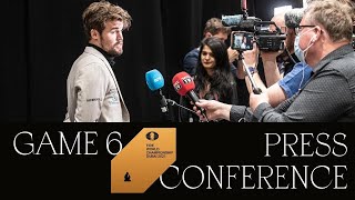 Press Conference after Game 6 | FIDE World Championship Match 2021 | screenshot 5