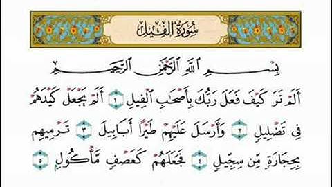 الشيخ ياسر الدوسري سورة الفيل..