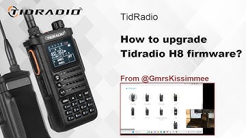 How to upgrade Tidradio H8 firmware?