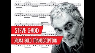 STEVE GADD - Drum Solo Transcription (PDF)