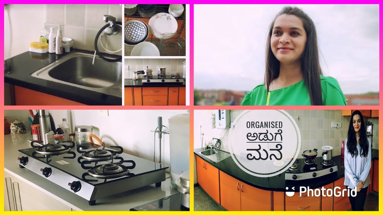 KITCHEN TOUR | kannada| How to organise kitchen| organise kitchen