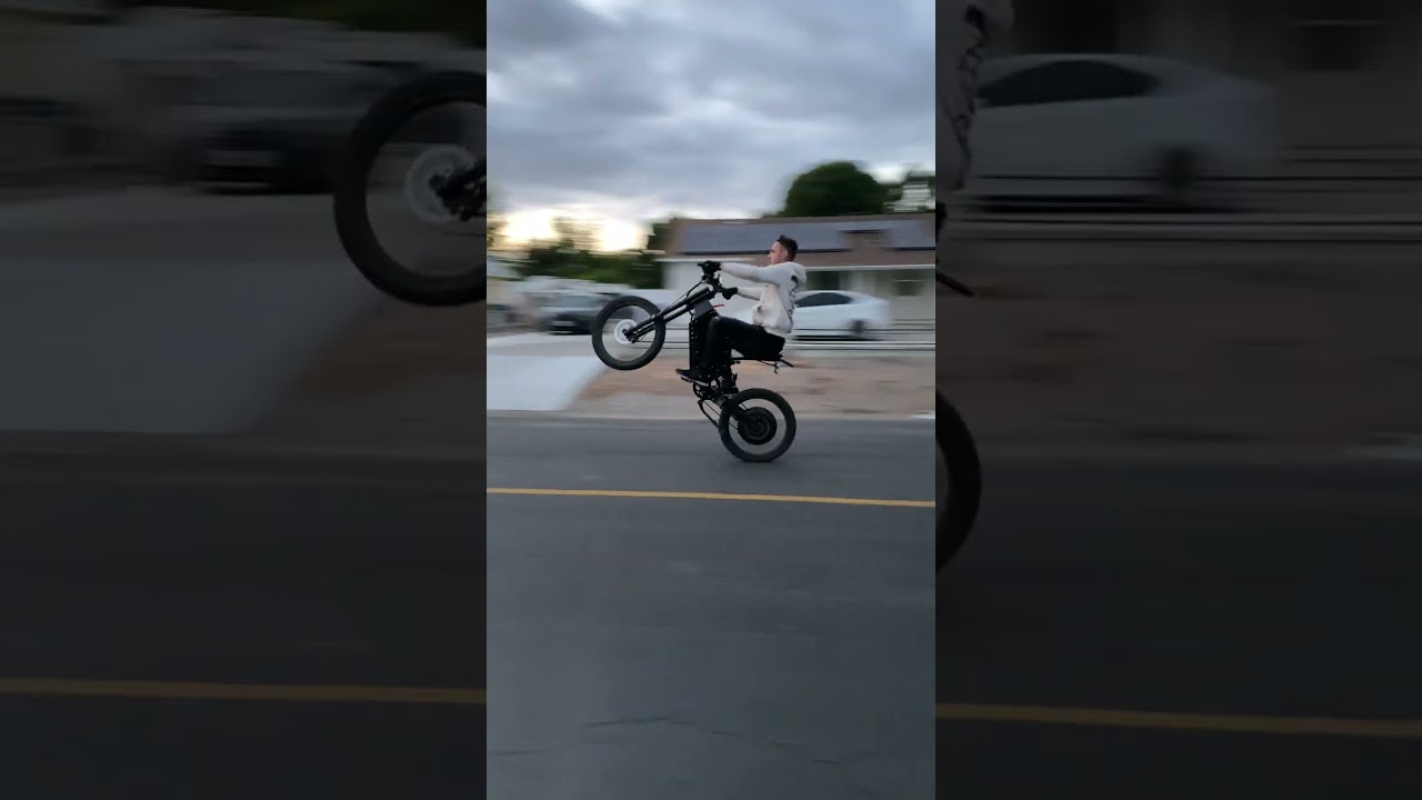 12000w 72v Stealth Bomber Wheelie 🏍️ 