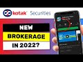 Kotak securities brokerage charges 2022  enter4u