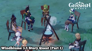 Windblume 3.5 Story Quest Part 1 (A Gathering of Outlanders) - Genshin Impact