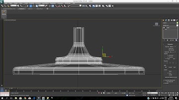 How to create a candle stand in 3ds max using Lath modifier
