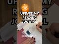 Updating my reading journal📚❤️#readingjournal #journalideas #bookjournal #journaling #acotarseries