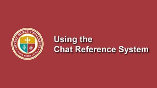 Using the Chat Reference System