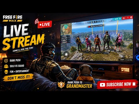 🔥ONLY GAMING is live #freefire #youtubelive #rankpush