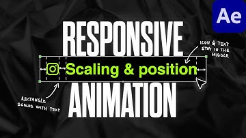 RESPONSIVE Animation in After Effects (expressions for beginners)