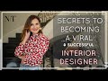 HOW TO BECOME A SUCCESSFUL/SELF-TAUGHT INTERIOR DESIGNER! RED ELEVATOR | NINA TAKESH