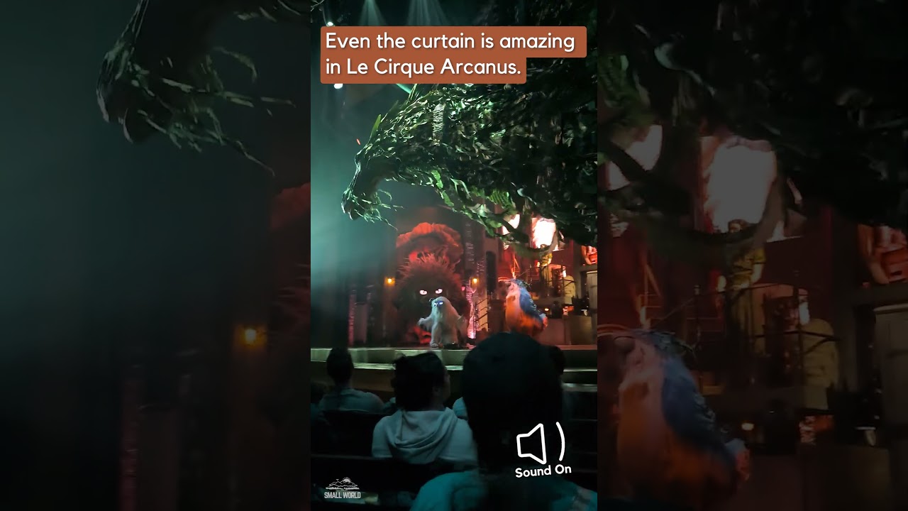 Universal Epic Universe | Even the curtain for Le Cirque Arcanus is amazing!