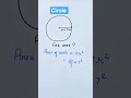 Find Area of #circle #maths #mathematics #shorts #tricks #mathstricks #area